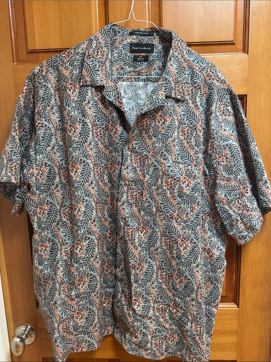 Paul Fredrick Other - Paul Fredrick Floral and Botanical Linen shirt XXL